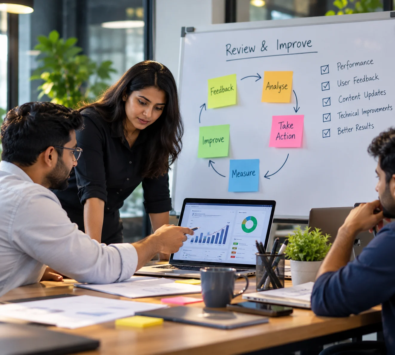 Semitrique reviewing digital project performance and improving results